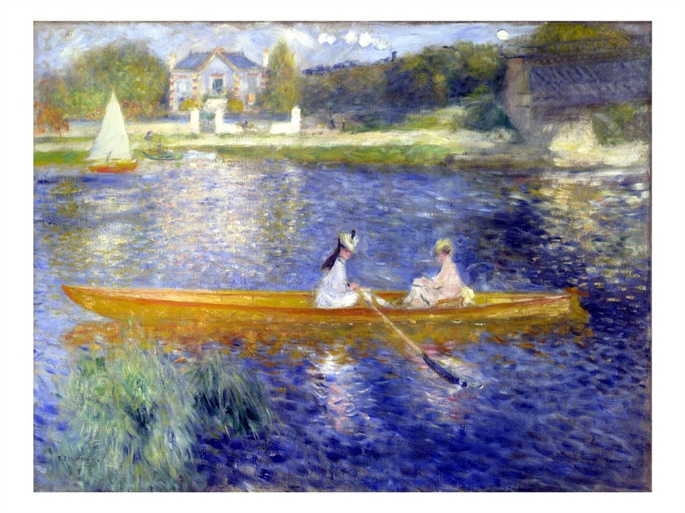 The Skiff La Yole - Pierre-Auguste Renoir painting on canvas